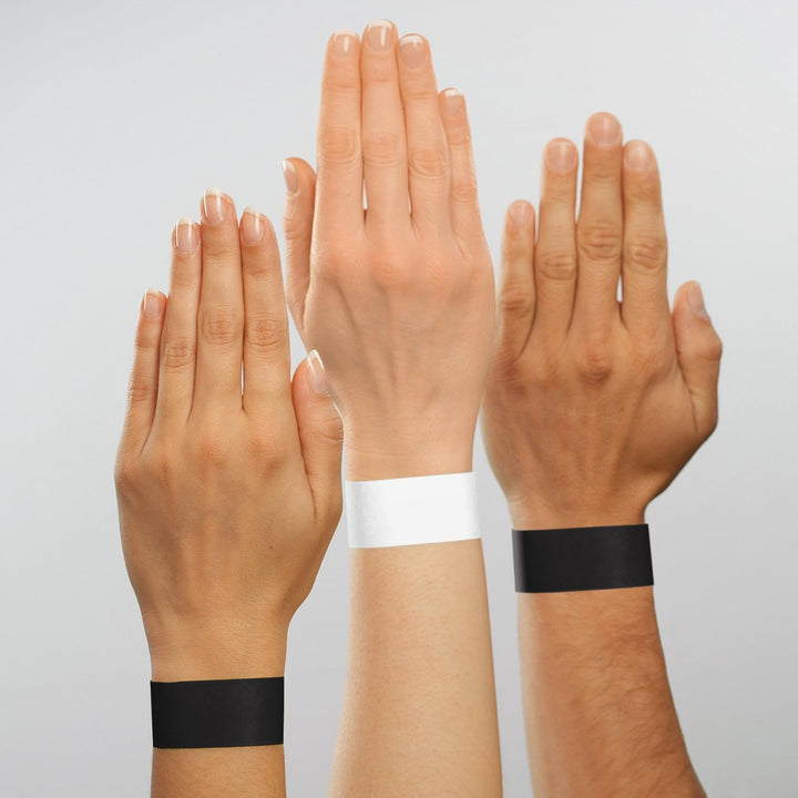 SIGEL EB216 Einlassbänder Super Soft, 120 Stück, weiss, Festival Armbänder 120 Stück weiss, 120 Stüc