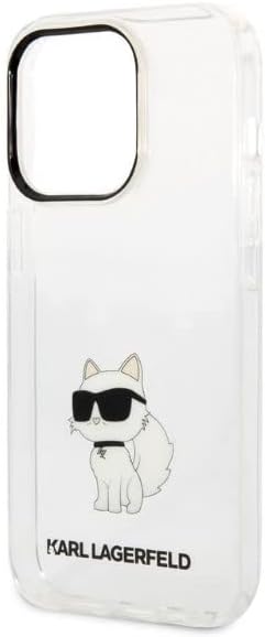 KARL LAGERFELD KLHCP14XHNCHTCT Hülle für iPhone 14 Pro Max 6,7" transparent Hard