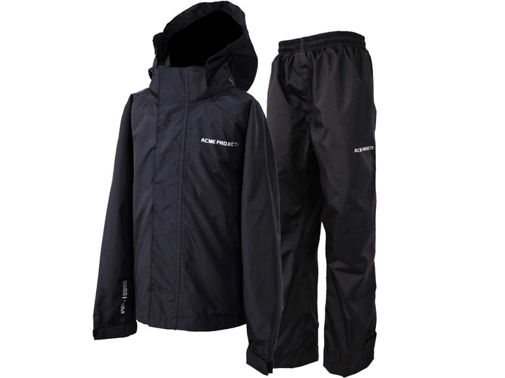 Acme Projects Regenanzug (Jacke + Hose), 100% wasserdicht, atmungsaktiv, 10000 mm / 3000 g, YKK-Reis