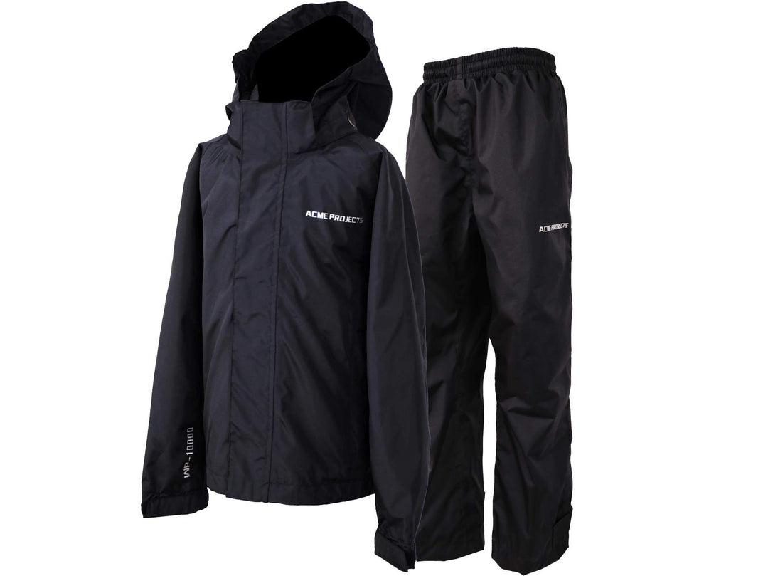 Acme Projects Regenanzug (Jacke + Hose), 100% wasserdicht, atmungsaktiv, 10000 mm / 3000 g, YKK-Reis