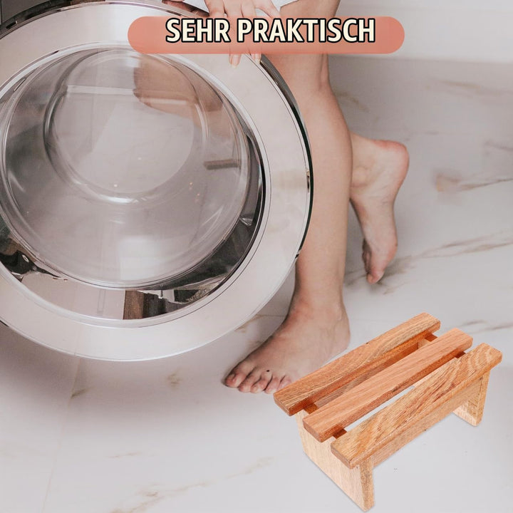 Fusshocker Aus Holz Badewannen Fussstütze Stabiler Sauna Tritthocker Kompakte Grösse Mehrzweck Fussh