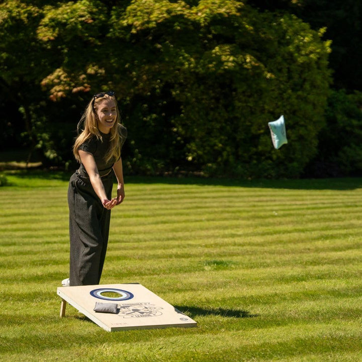 Uber Games - World Cornhole League – 90 x 60 cm Doppelbrett-Set & Tasche (3 x 2 Fuss) Turnierqualitä