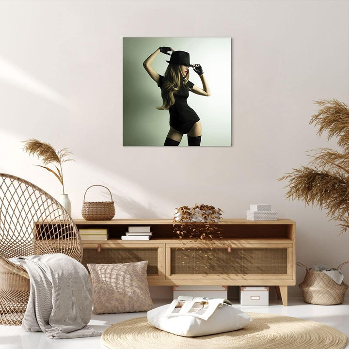 Bilder auf Leinwand Schönheit club tanz disco Leinwandbild 60x60cm Wandbilder Dekoration Wohnzimmer