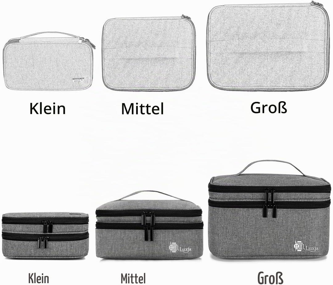 Luxja Doppel-Schicht Nähzubehör Organizer, Aufbewahrungstasche für Nähset, Nähzeug Tragetasche für A