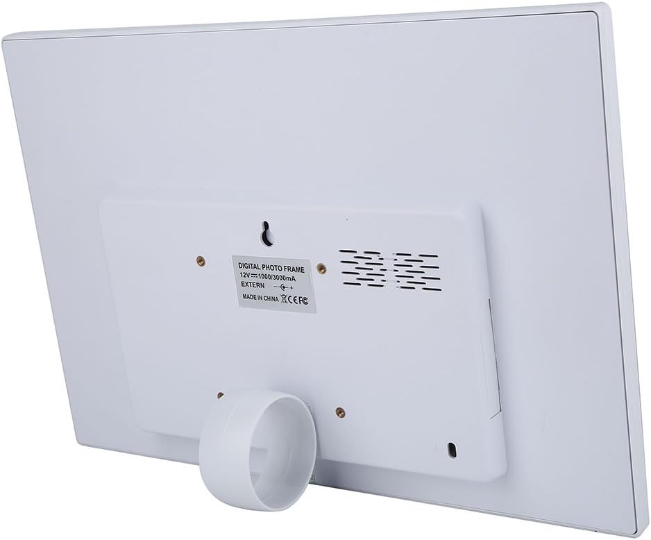 Digitaler Bilderrahmen, 15 Zoll 1280X800 LED-Bildschirm Touch Butto Digitaler Fotorahmen Wecker Musi