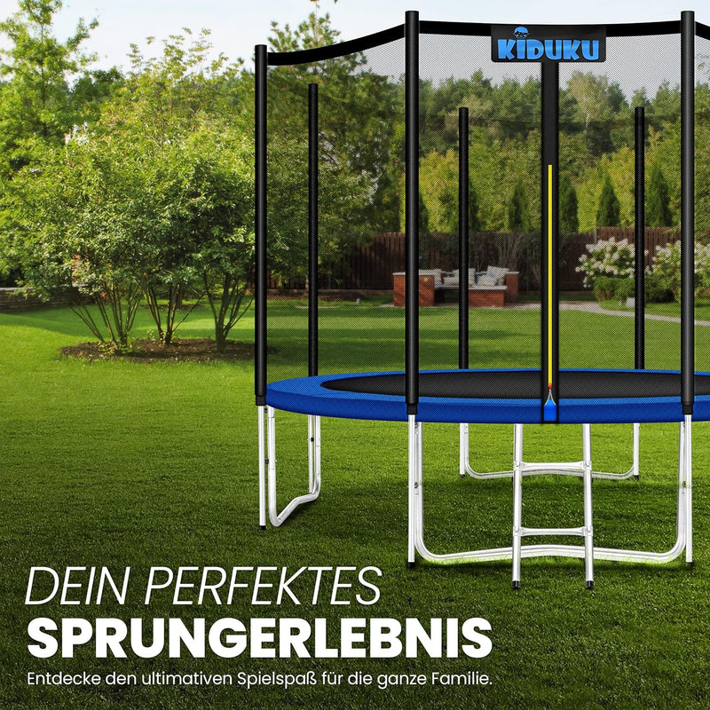 KIDUKU Trampolin Ersatznetz Sicherheitsnetz Trampolinersatznetz Ø 244 305 366 427 cm Schwarz 427 cm