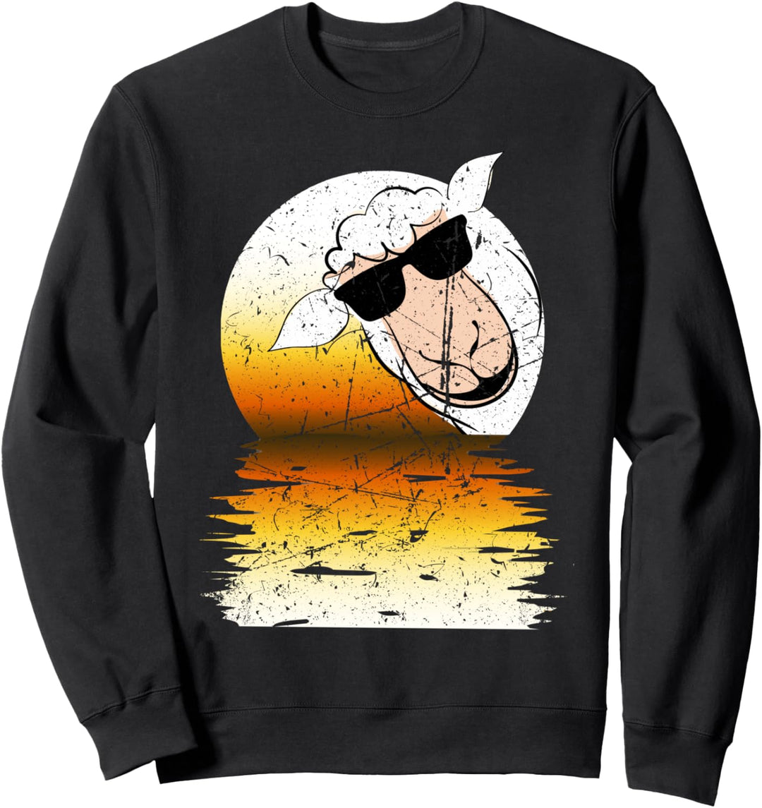 LUSTIGES SCHAF MIT SONNENBRILLE Sweatshirt