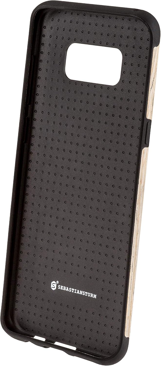 SEBASTIAN STURM Handyhülle "MAXI" | Hergestellt aus echtem Holz "White Walnut" in einer TPU-Hülle |