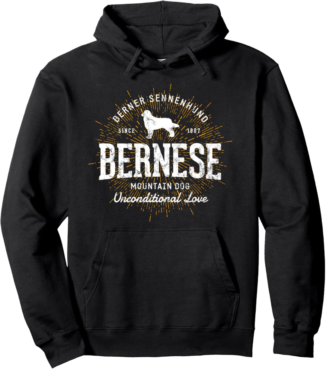 Bernese Mountain Dog Vintage Berner Sennenhund Pullover Hoodie