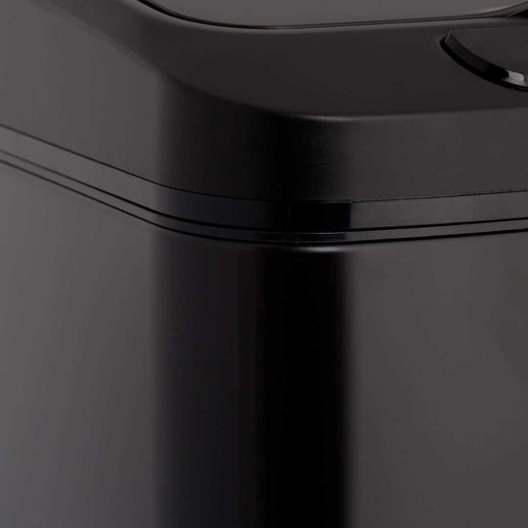 Relaxdays Sensor Mülleimer 12l, eckiger Abfalleimer mit Deckel &amp; Inneneimer, Küche &amp; Bad, Automatik