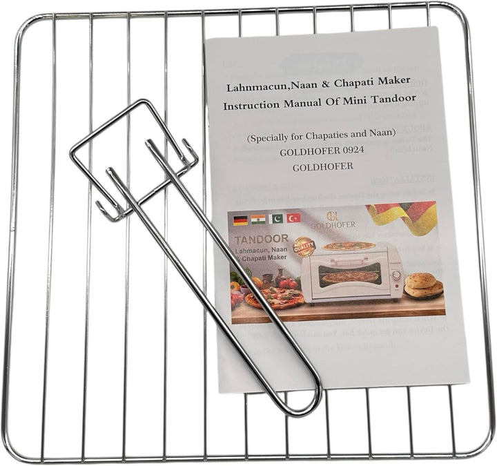 Cremeweisser Goldhofer Elektrischer Premium Tandoor Ofen mit Grillrost ohne Backblech! – Authentisch