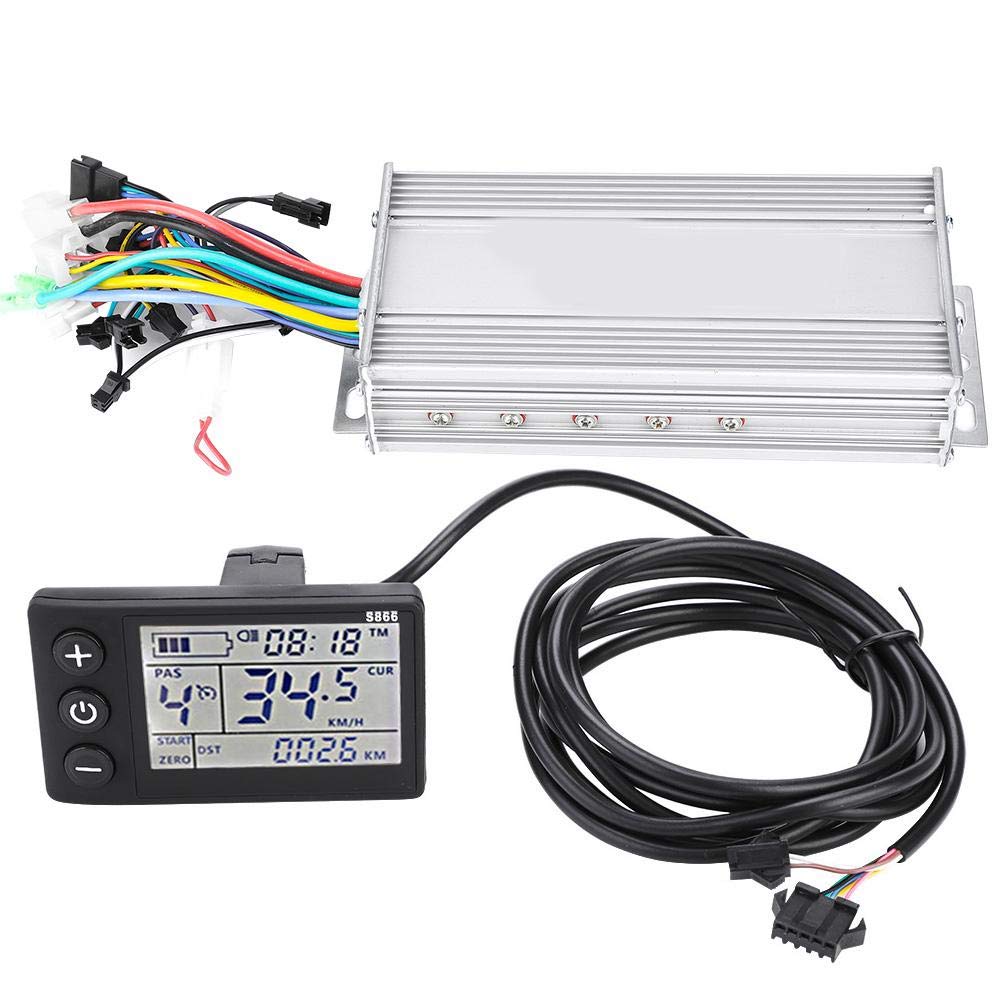 Vikye E-Bike Brushless Controller, wasserdichtes LCD-Display Elektro-Fahrradroller Motor Controller