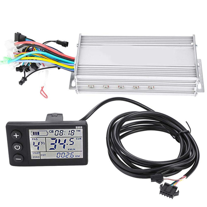 Vikye E-Bike Brushless Controller, wasserdichtes LCD-Display Elektro-Fahrradroller Motor Controller