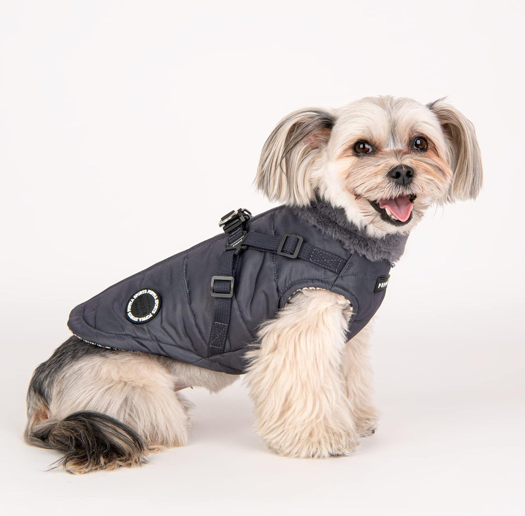 Puppia Hundemantel für kleine und mittelgrosse Hunde - Donavan - wohlfühlende Wärme und Komfort - Hu