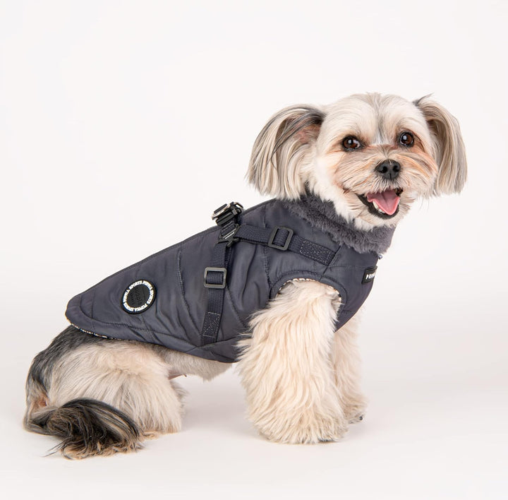 Puppia Hundemantel für kleine und mittelgrosse Hunde - Donavan - wohlfühlende Wärme und Komfort - Hu