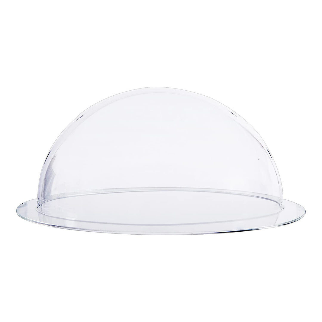 HMF 46735 Halbkugel aus Acryl mit Krempe, DIY Acrylhaube | Ø 35 cm | Transparent 350 mm, 350 mm
