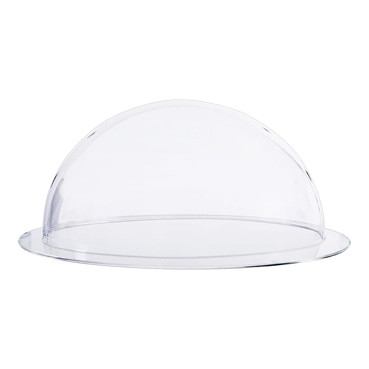 HMF 46735 Halbkugel aus Acryl mit Krempe, DIY Acrylhaube | Ø 35 cm | Transparent 350 mm, 350 mm