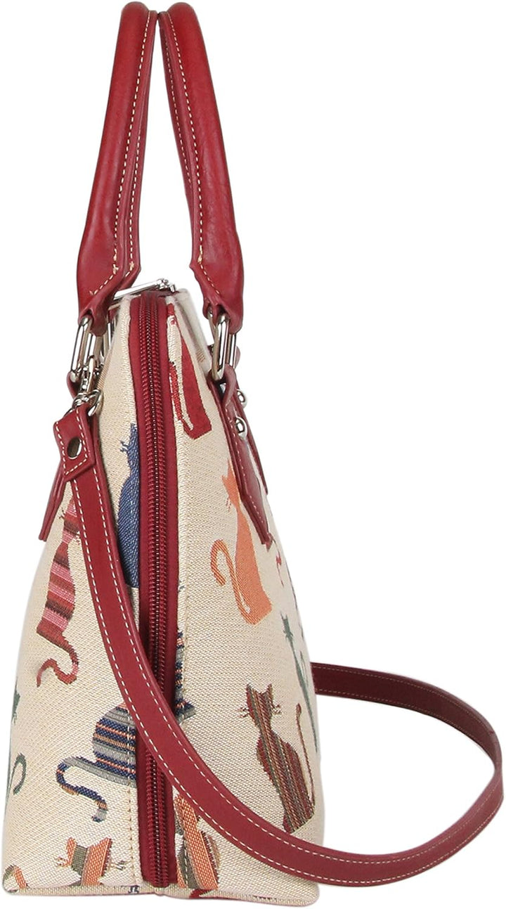 Signare Tapisserie Handtaschen Damen, Umhängetasche Damen, Schultertasche Damen mit Blumenmustern Fr