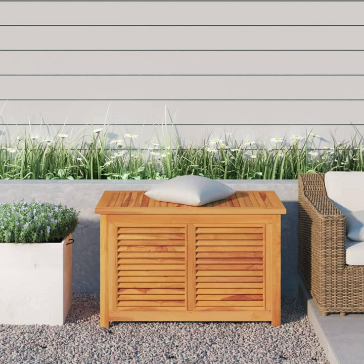 vidaXL Gartenbox, Auflagenbox mit PE-Beutel Stauraum, Kissenbox Latten-Design, Aufbewahrungsbox Gart
