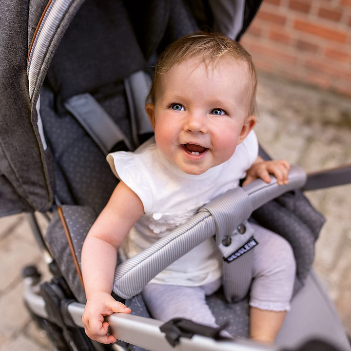 Gesslein Loop 012, Sitzauflage Kinderwagen & Buggy, universel, Wendeeinlage für Sommer & Winter, Ten