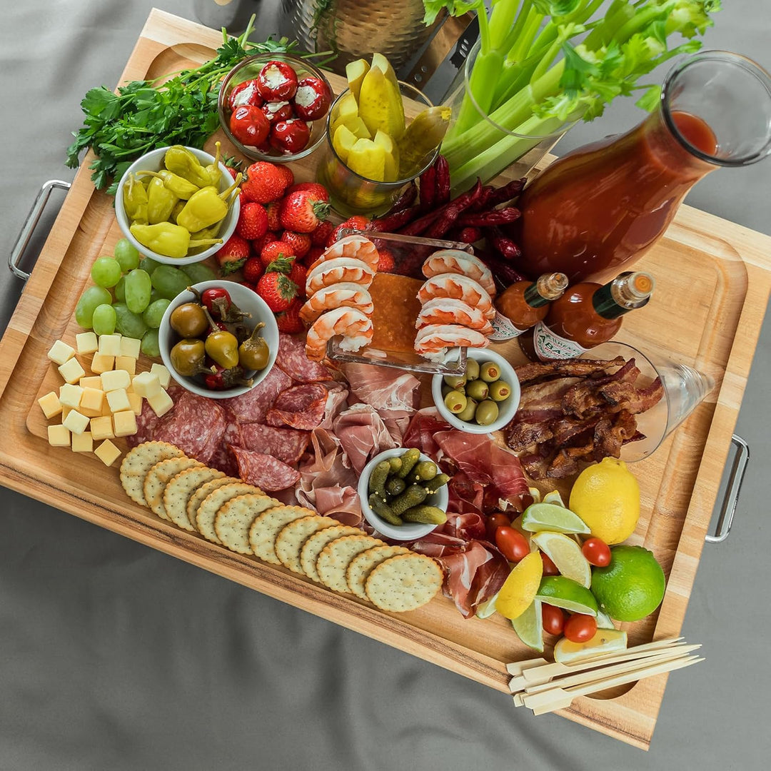Boos Blocks® BBQBD EXTRA LARGE Pro Chef Ahorn Schneidebrett von John Boos - 61 x 46 x 6 cm - mit Saf