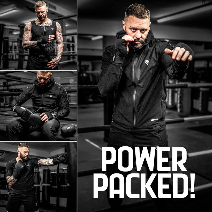 RDX Gel Innenhandschuhe Boxen MMA Muay Thai Training, Elastisch Boxbandagen 100cm Lang Handgelenkban