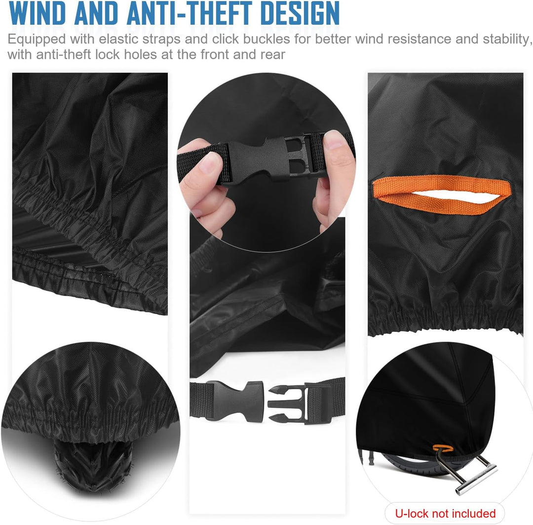 VANSHEIM Motorradplane Outdoor Winter Motorrad Garage Motoradabdeckhaube Outdoor Motorradabdeckungen