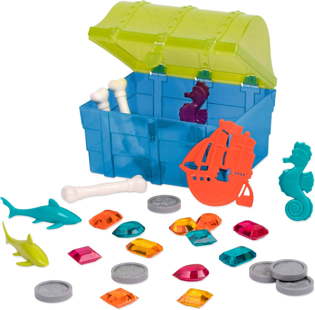 Battat – Piratentaucher-Set – Tauchen Spiel für Kinder – Wasser & Pool Spielzeug – Piraten-Schatztru