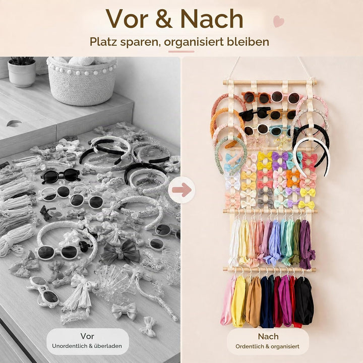 Haarschmuck Aufbewahrung Mädchen, Haarschleifenhalter, Haarspangen Halter