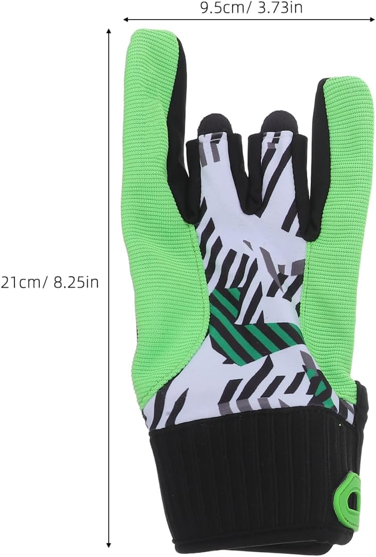 LIOOBO 1 Paar Bowlinghandschuhe mit Fingern Bowling-Stützhandschuh Männer Bowling-Handschuhe Billard