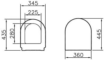 Vitra S50 Toilet Seat with Slow-Close Mechanism 003/309 White S50 WC-Sitz und Deckel, weiss, Nicht z