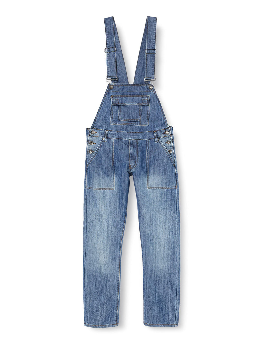 Enzo Herren Ezd390 Ven Denim Dungarees Overalls, 38 Light Stonewash, 38 Light Stonewash
