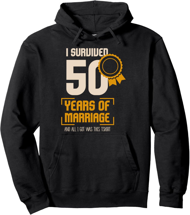 50. Hochzeitstag I Ehemann Ehefrau 50 Jahre Goldene Hochzeit Pullover Hoodie