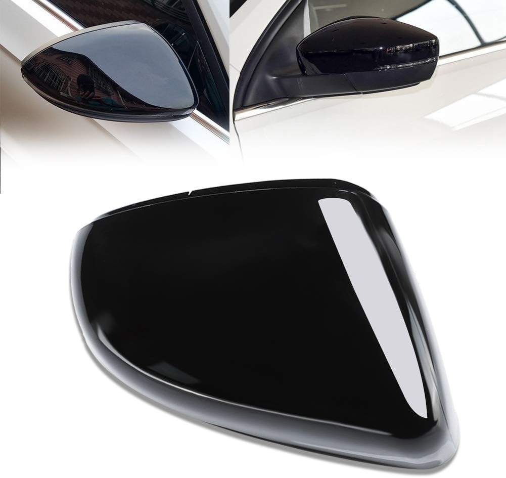 Automobile Rückspiegelschale, ABS schwarze Auto rechte Rückspiegelschale für Golf Spiegelkappe 6 Gol