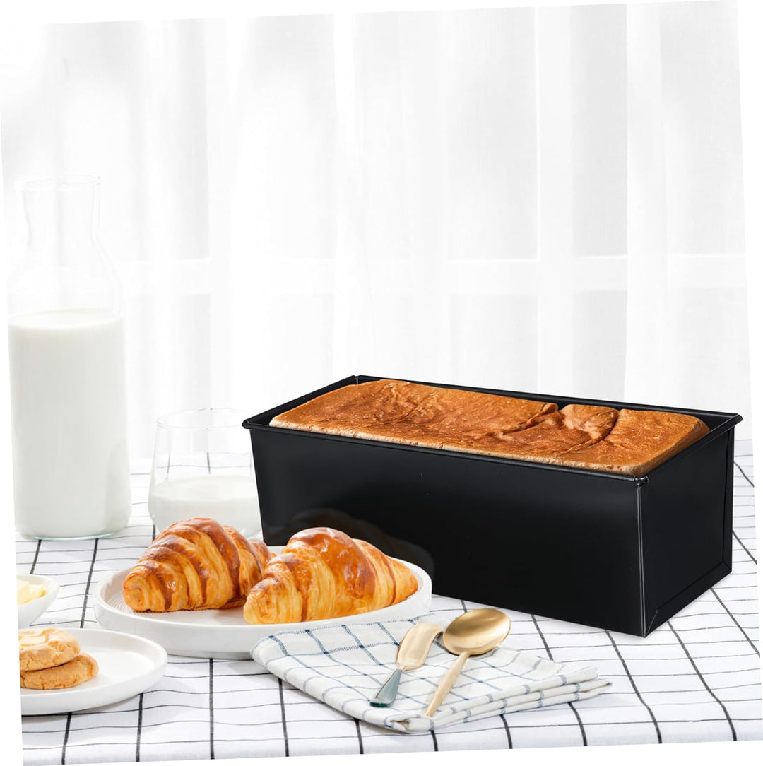 Hemoton Laibpfanne mit Deckel Stahlbrot Backform Kuchen Toast Antihaft-Toastbox zum Backen von Brot