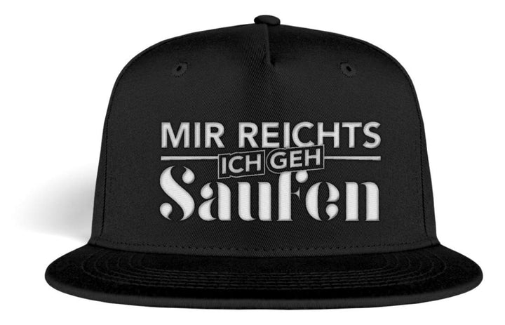 Galeriemode Mir reichts ich GEH Saufen Snapback - Kappe -Einheitsgrösse-Schwarz