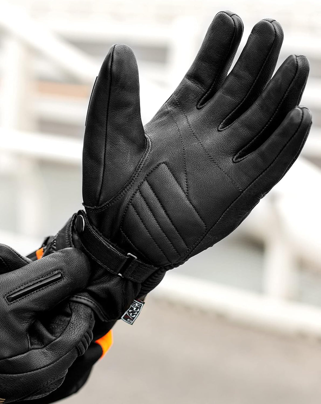INBIKE Motorradhandschuhe Winter CE-Zertifiziert 100% Ziegenleder Motorrad Handschuhe Mit 250g/㎡ Thi