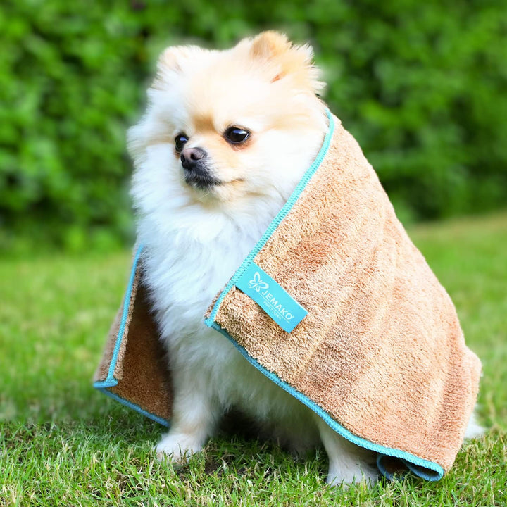 Jemako Fell-Profi Hundehandtuch Haustier-Trockentuch Haustier-Handtuch zur Haustier-Pflege, schonend