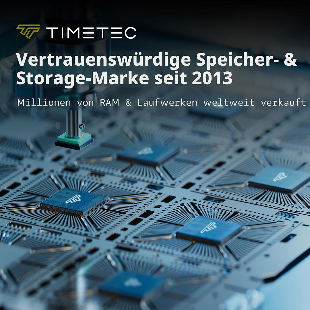 Timetec 1TB SSD 3D NAND TLC SATA III 6 Gb/s M.2 2280 NGFF 512 TBW Lesegeschwindigkeit Bis zu 530 MB/