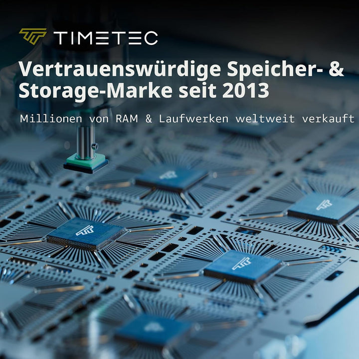 Timetec 1TB SSD 3D NAND TLC SATA III 6 Gb/s M.2 2280 NGFF 512 TBW Lesegeschwindigkeit Bis zu 530 MB/