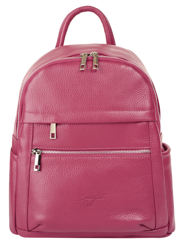 Samantha Look Rucksack Echt Leder pink Damen - 021678