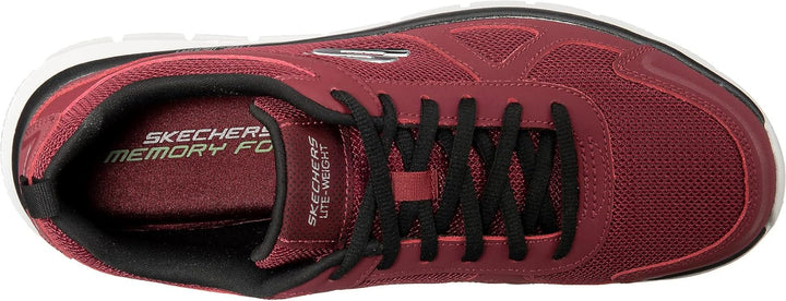 Skechers Sport Mens Track SCLORIC Sportschuhe/Laufschuhe Herren Schuhe,Black Red BKRD,44EU 45 EU Bur