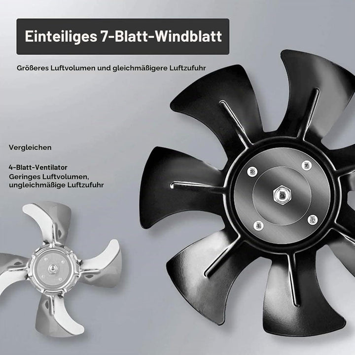 YHYYU Abluftventilator Ø150mm Inline Rohrventilator 600m³/h Abluft Zuluft Rohrlüfter Industrielüfter