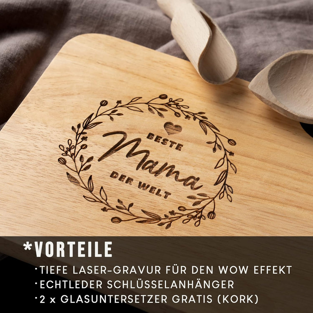 kupi Geschenke für Mama Geschenk | Geschenkset Beste Mama Geschenke | Geburtstagsgeschenk Brotzeitbr
