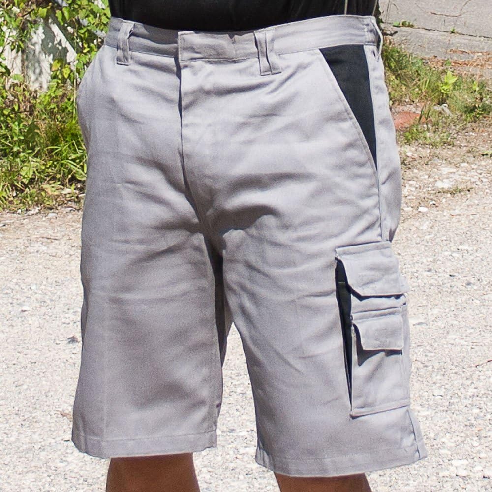 Carson Contrast Arbeitsshorts, 1 Stück, 62, grau/schwarz, CC709S.GS 62 Grau / Schwarz, 62 Grau / Sch