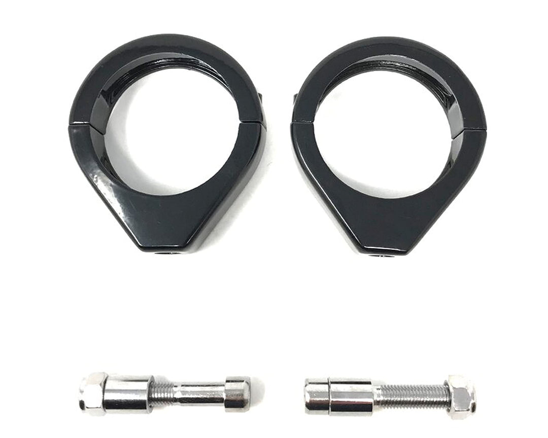 Alchemy Parts Schwarz Motorrad Blinker Austausch Klammergabel Klammern 39mm