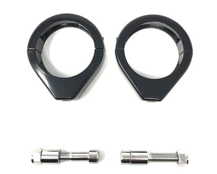 Alchemy Parts Schwarz Motorrad Blinker Austausch Klammergabel Klammern 39mm