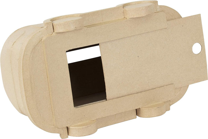 Décopatch EV021C - Urne/Briefbox aus Pappmaché, Van 31x19cm, 1 Stück Lieferwagen, Lieferwagen