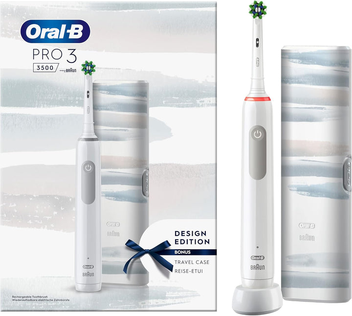 Oral-B PRO 3 3500 Elektrische Zahnbürste/Electric Toothbrush, mit 3 Putzmodi und visueller 360° Andr