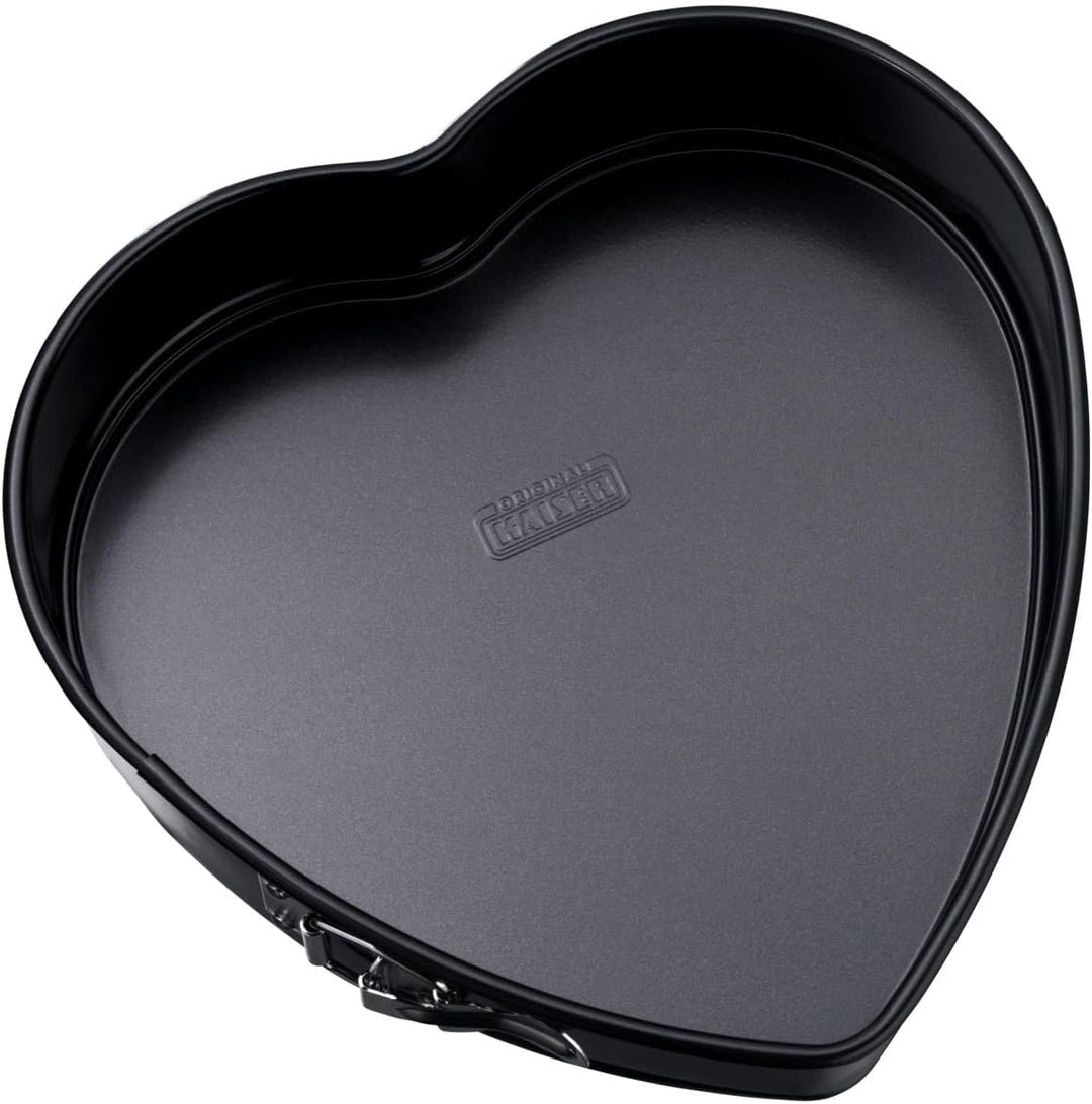 Original Kaiser Classic Springform- Herzbackform 25 x 26 x 7 cm, Herz-Springform antihaftbeschichtet